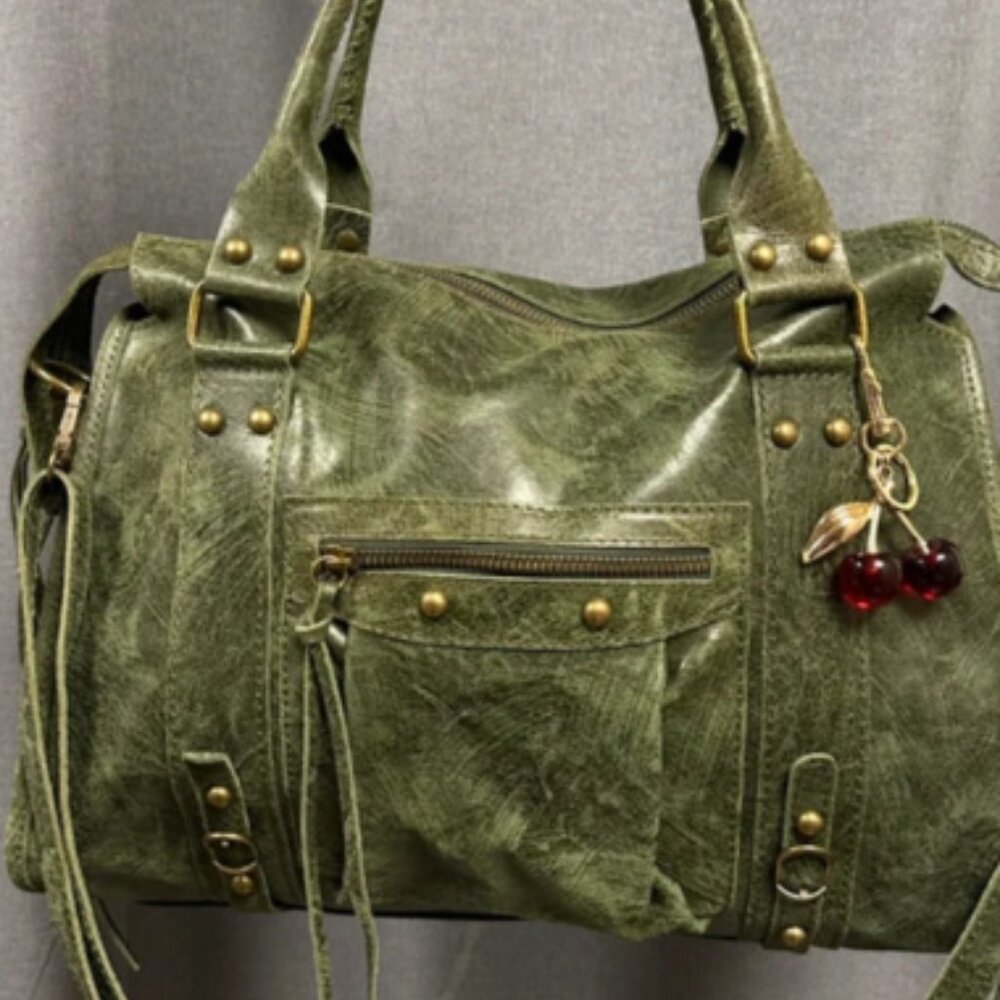 Sac Cuir Vert oh my Bag Sandstorm